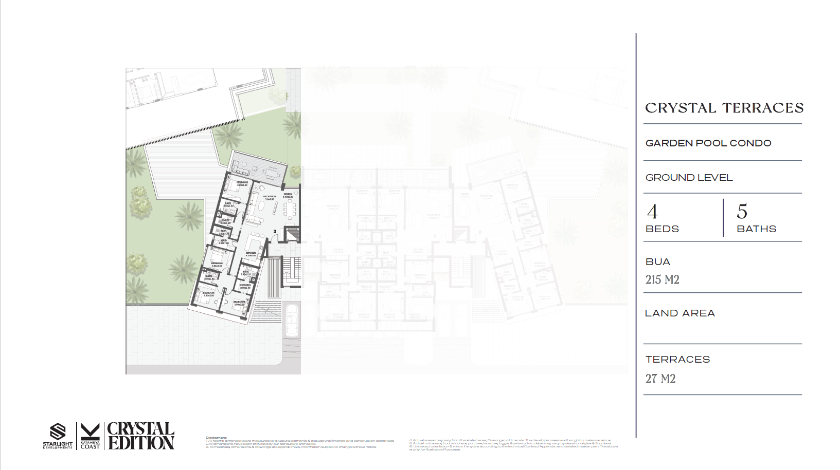 Floor plan for chalet at Katameya Coast