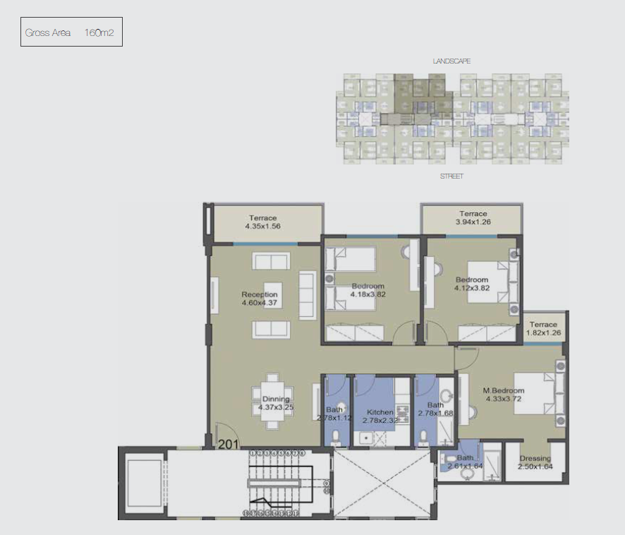 Floor plan for apartment at El Patio Casa