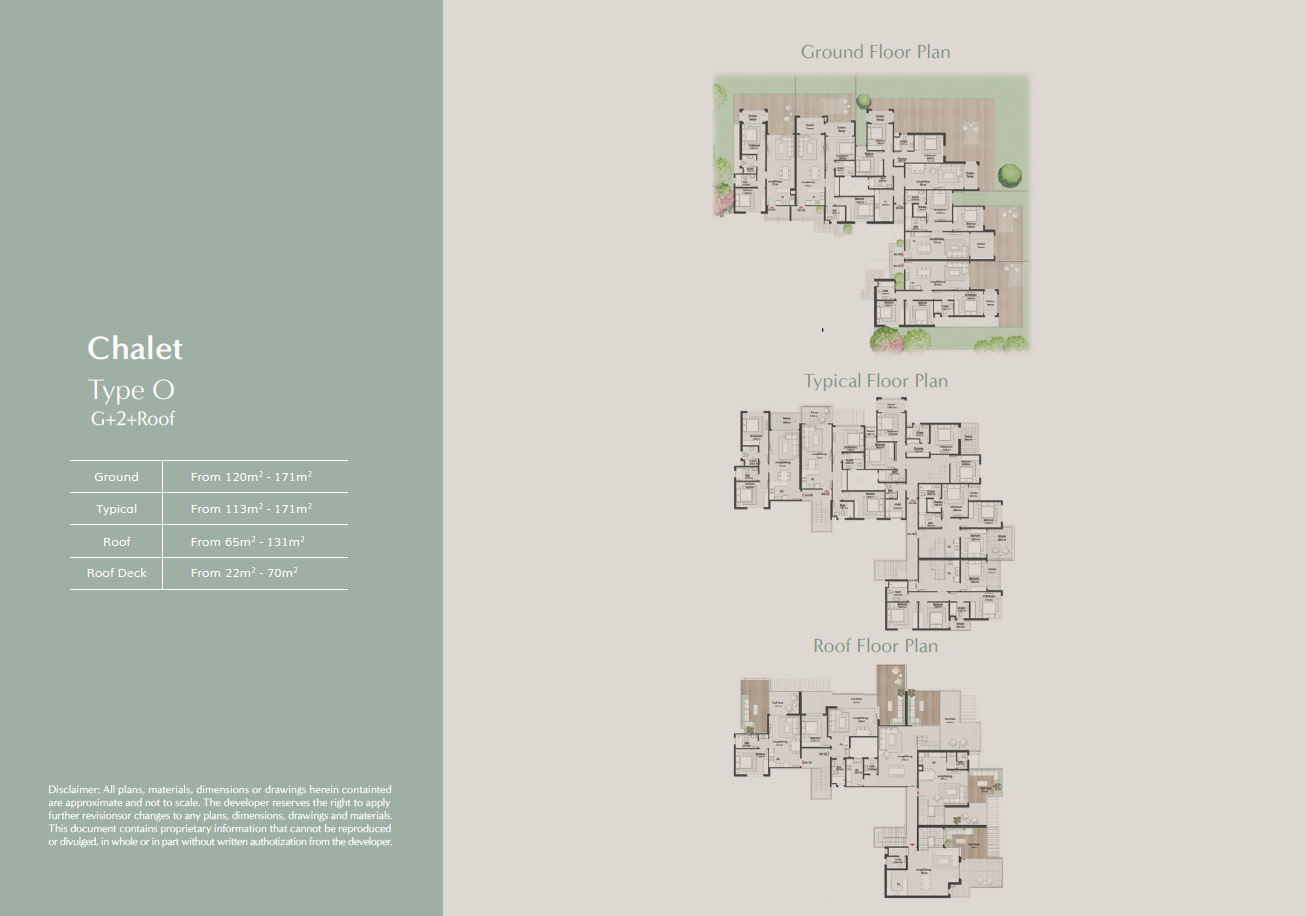 Floor plan for chalet at Masaya