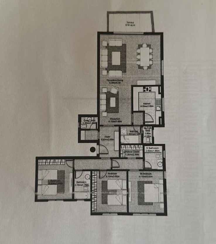 Floor plan for apartment at V Residences By Villette