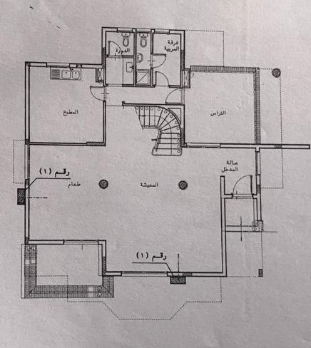 Floor plan for villa at El Rehab