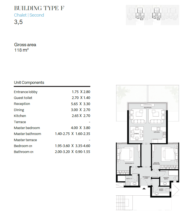 Floor plan for chalet at The Waterway North Coast