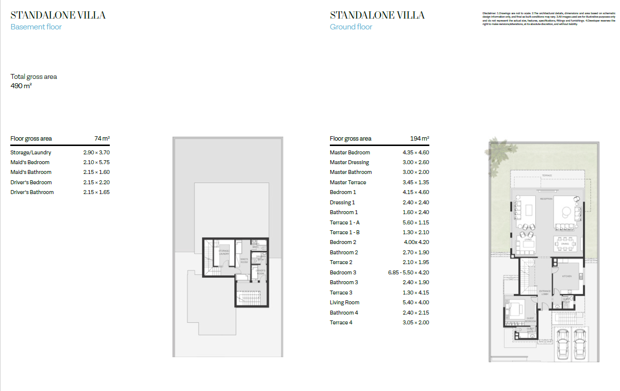 Floor plan for villa at The Waterway North Coast-Phase One