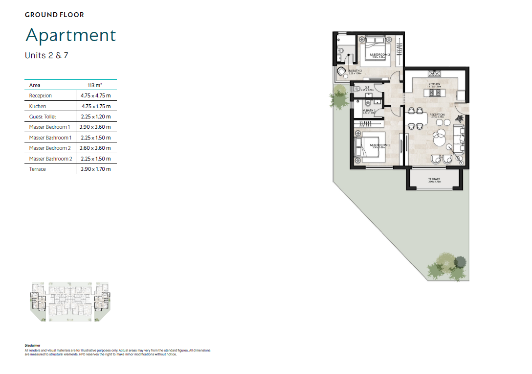 Floor plan for apartment at Garden Lakes