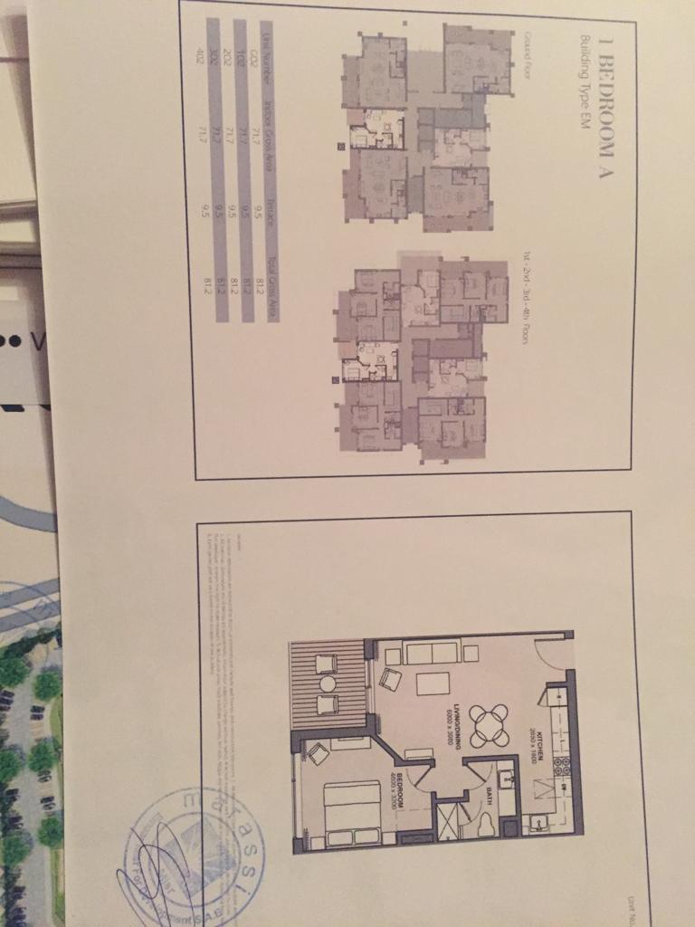 Floor plan for chalet at Marassi