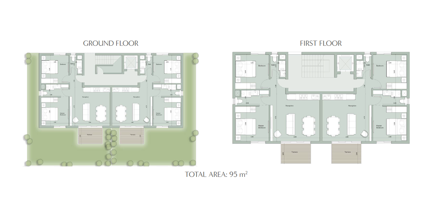 Floor plan for chalet at Il Monte Galala