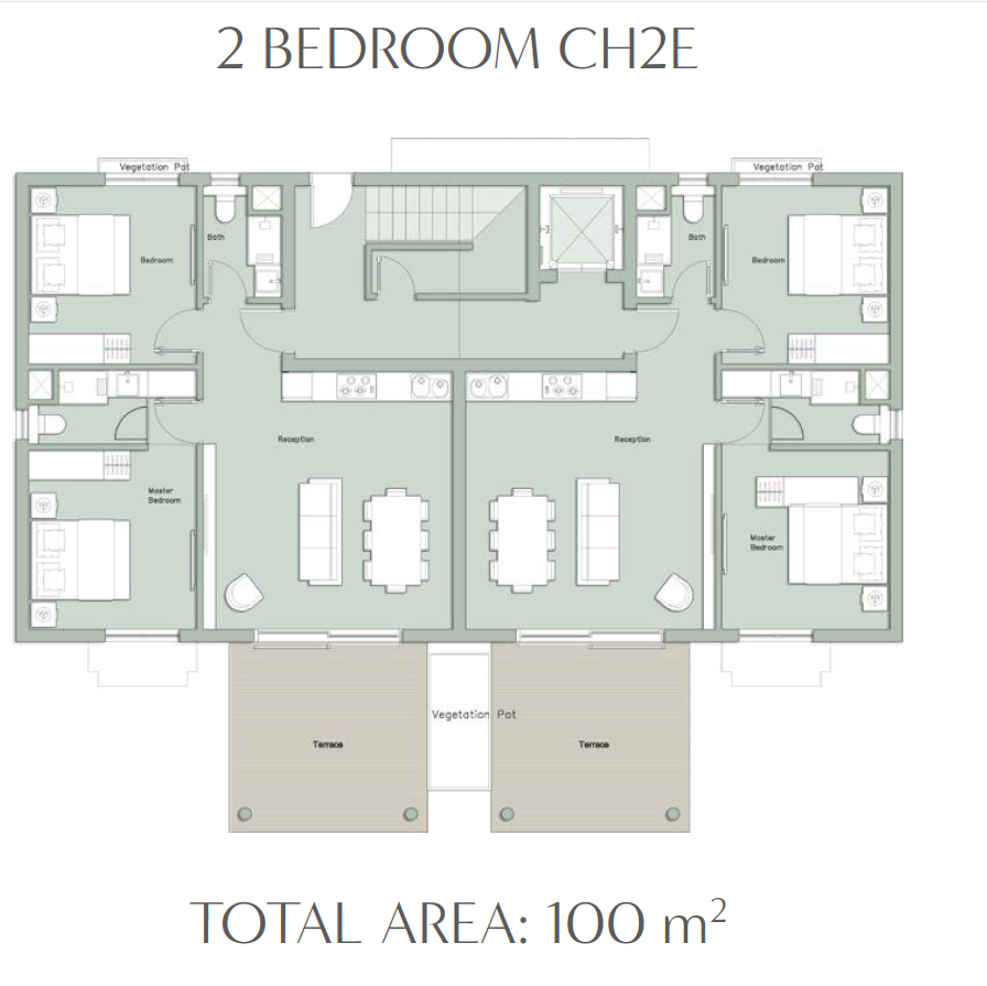Floor plan for chalet at Il Monte Galala