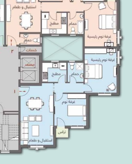 Floor plan for apartment at Celia