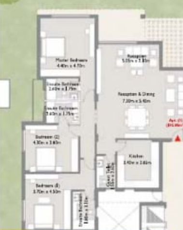 Floor plan for apartment at Capital Gardens