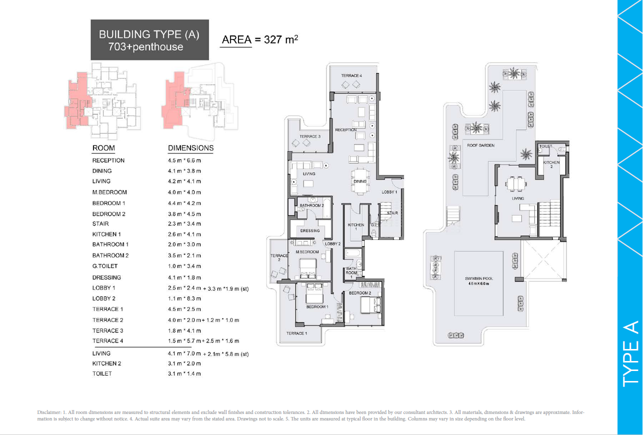 Floor plan for apartment at Serrano