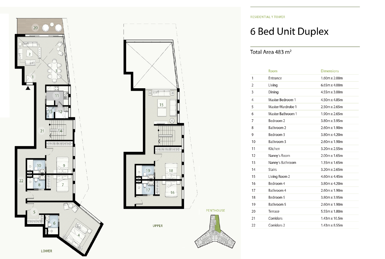Floor plan for duplex at ZED