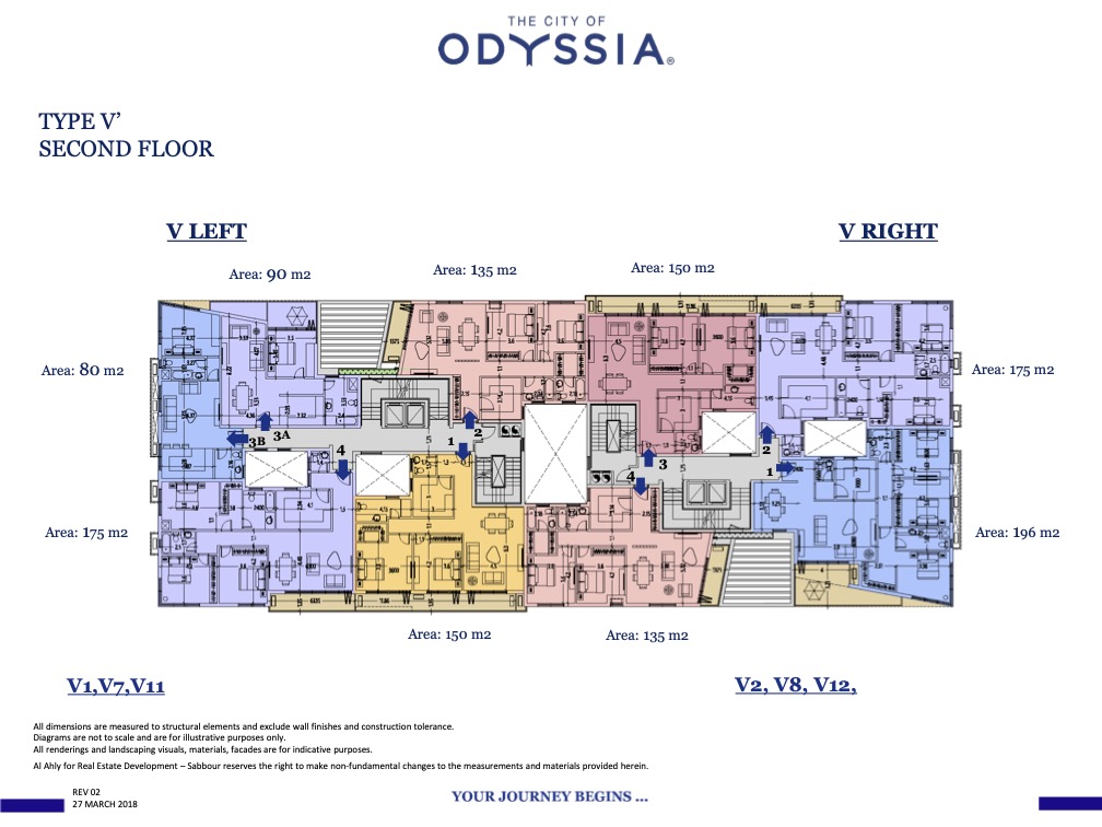Floor plan for apartment at The City of Odyssia