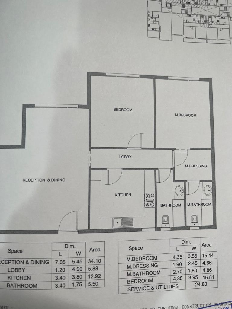 Floor plan for apartment at Mountain View iCity October