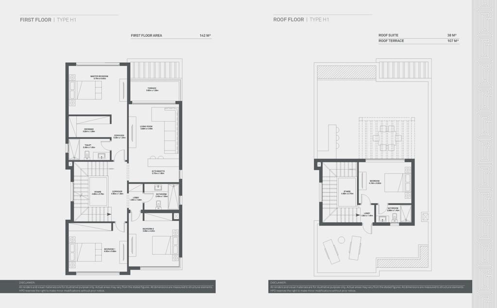 Floor plan for villa at Hyde Park
