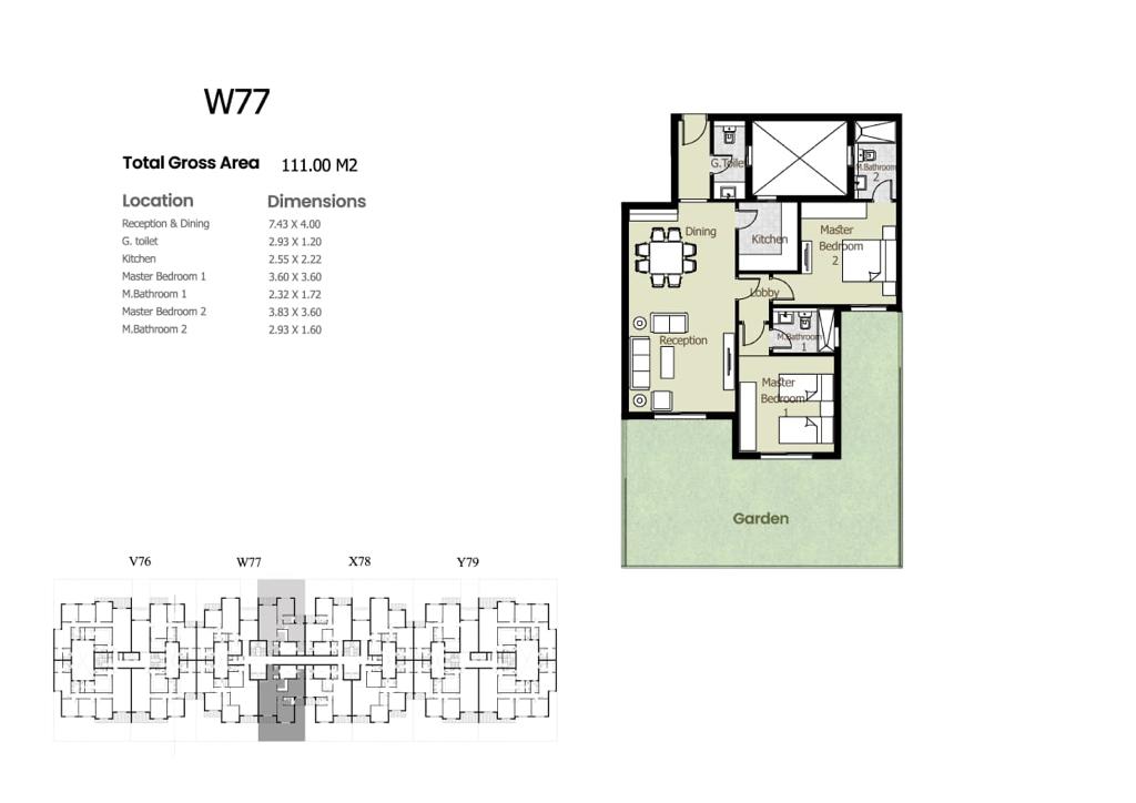 Floor plan for apartment at Azad Views