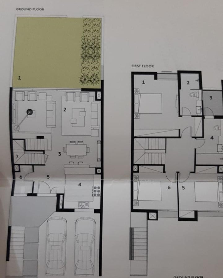 Floor plan for duplex at Al Burouj