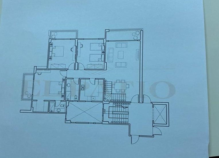 Floor plan for penthouse at El Patio Oro