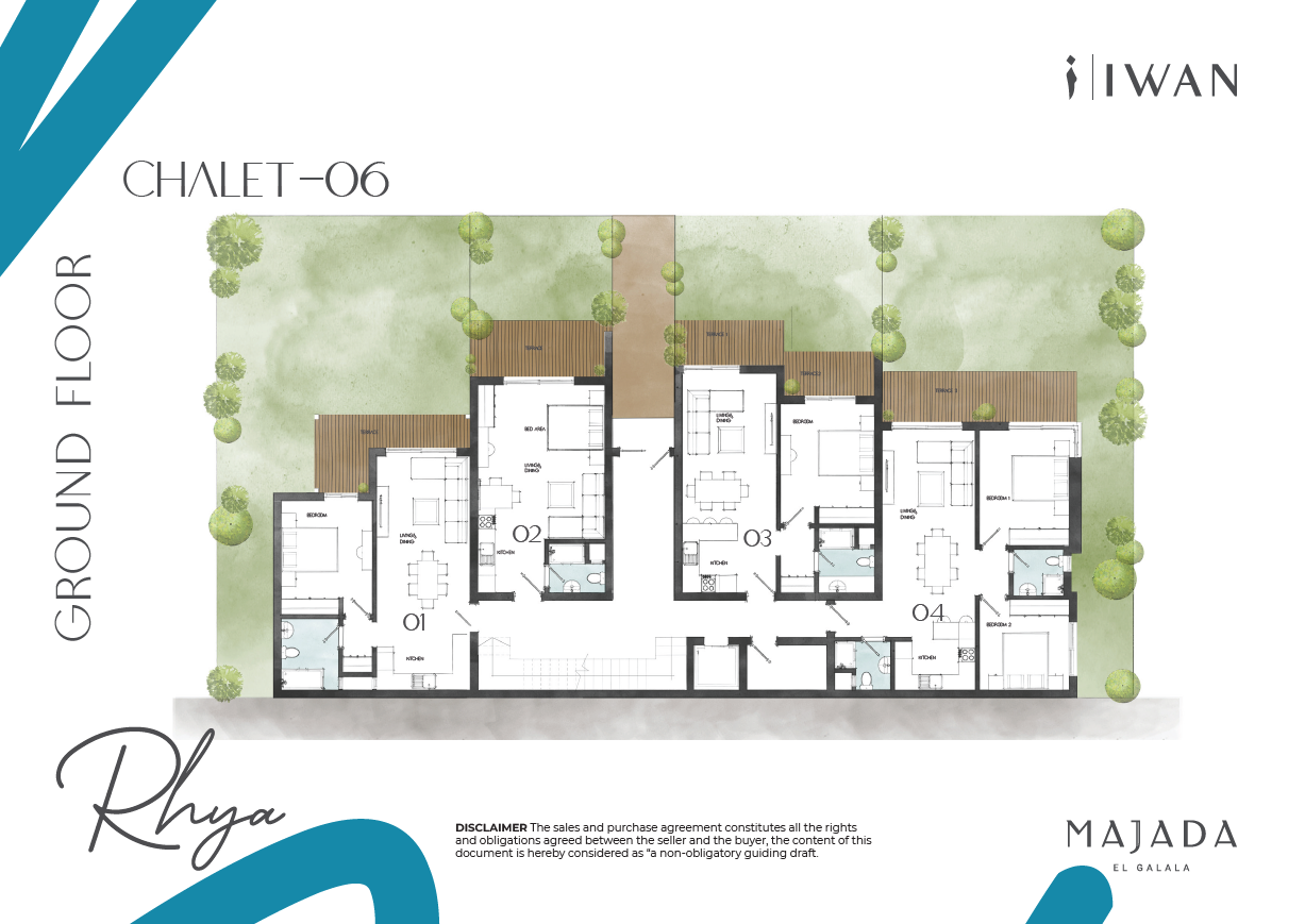 Floor plan for chalet at Majada Iwan