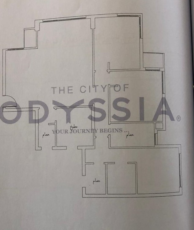 Floor plan for apartment at The City of Odyssia