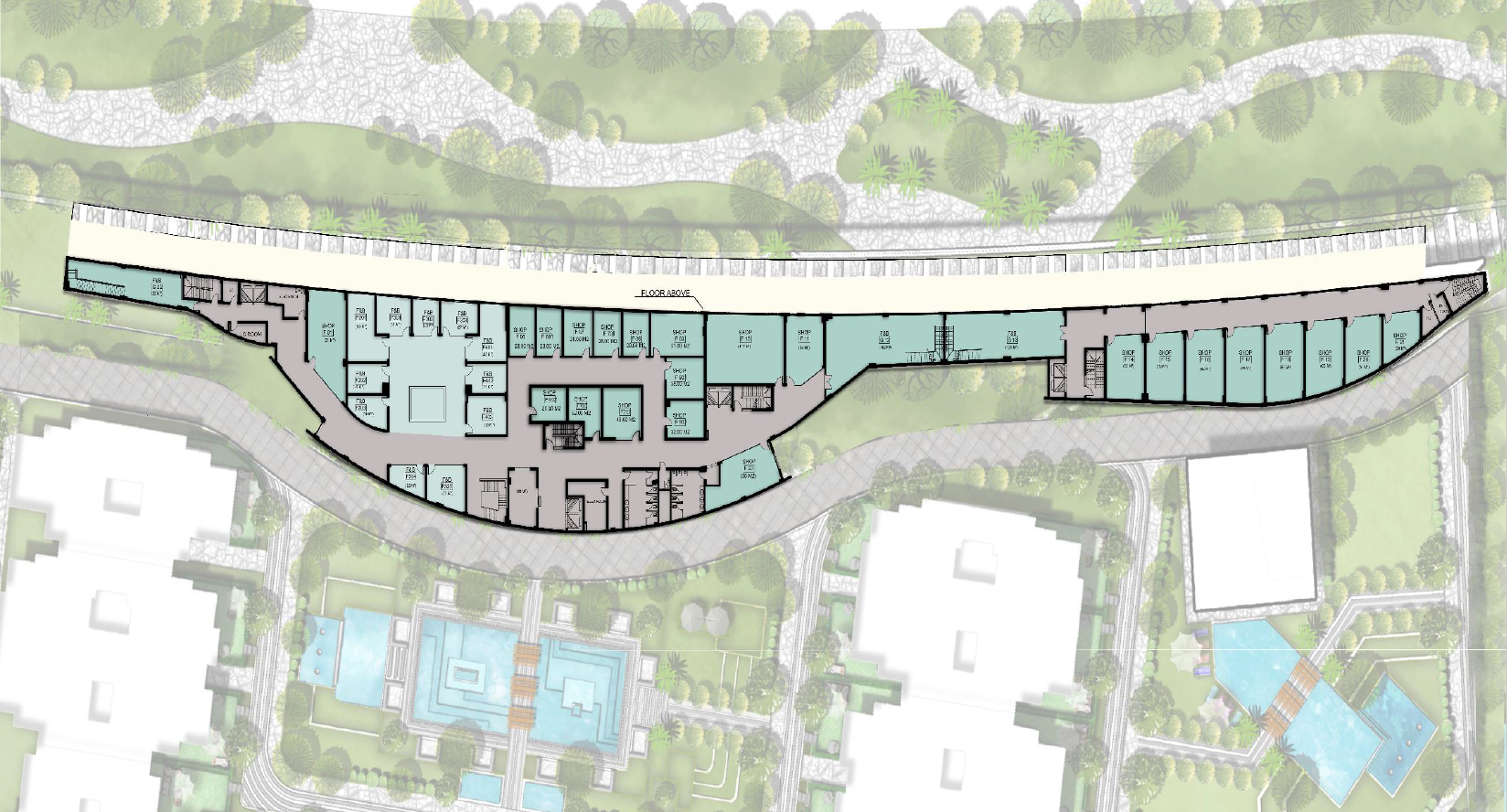 Floor plan for  at De joya 1 strip mall
