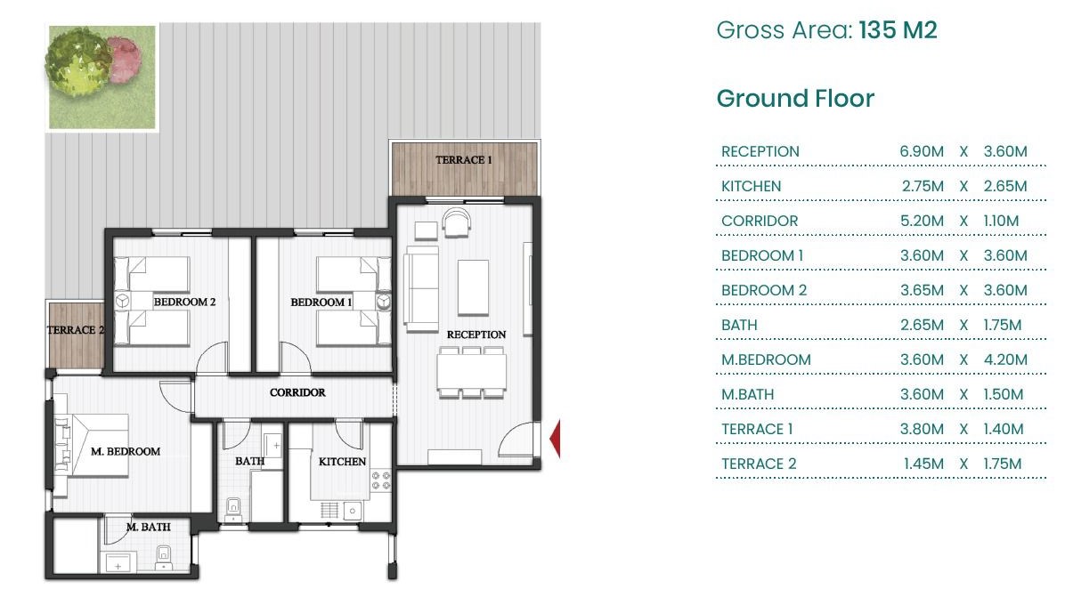 Floor plan for apartment at Mountain View ICity New Cairo