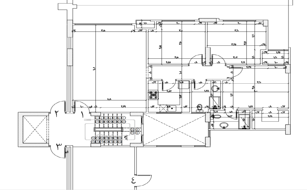 Floor plan for apartment at El Patio 7