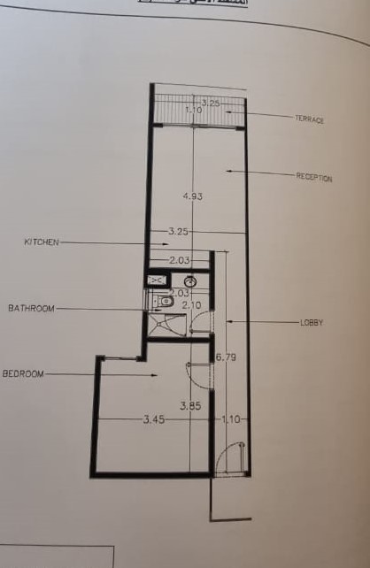 Floor plan for chalet at Carnelia