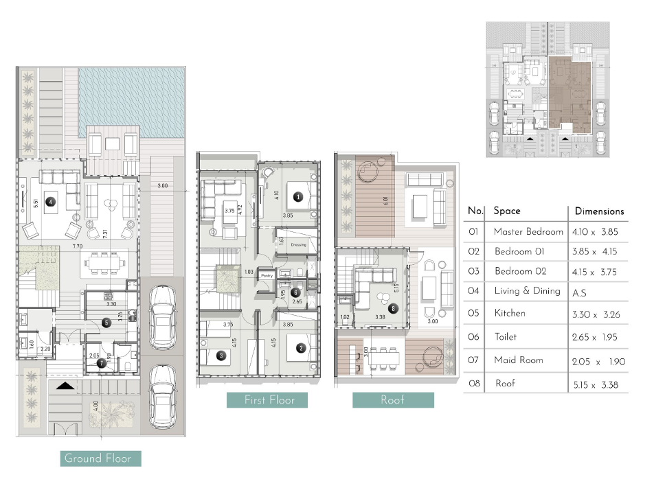 Floor plan for  at Rosail