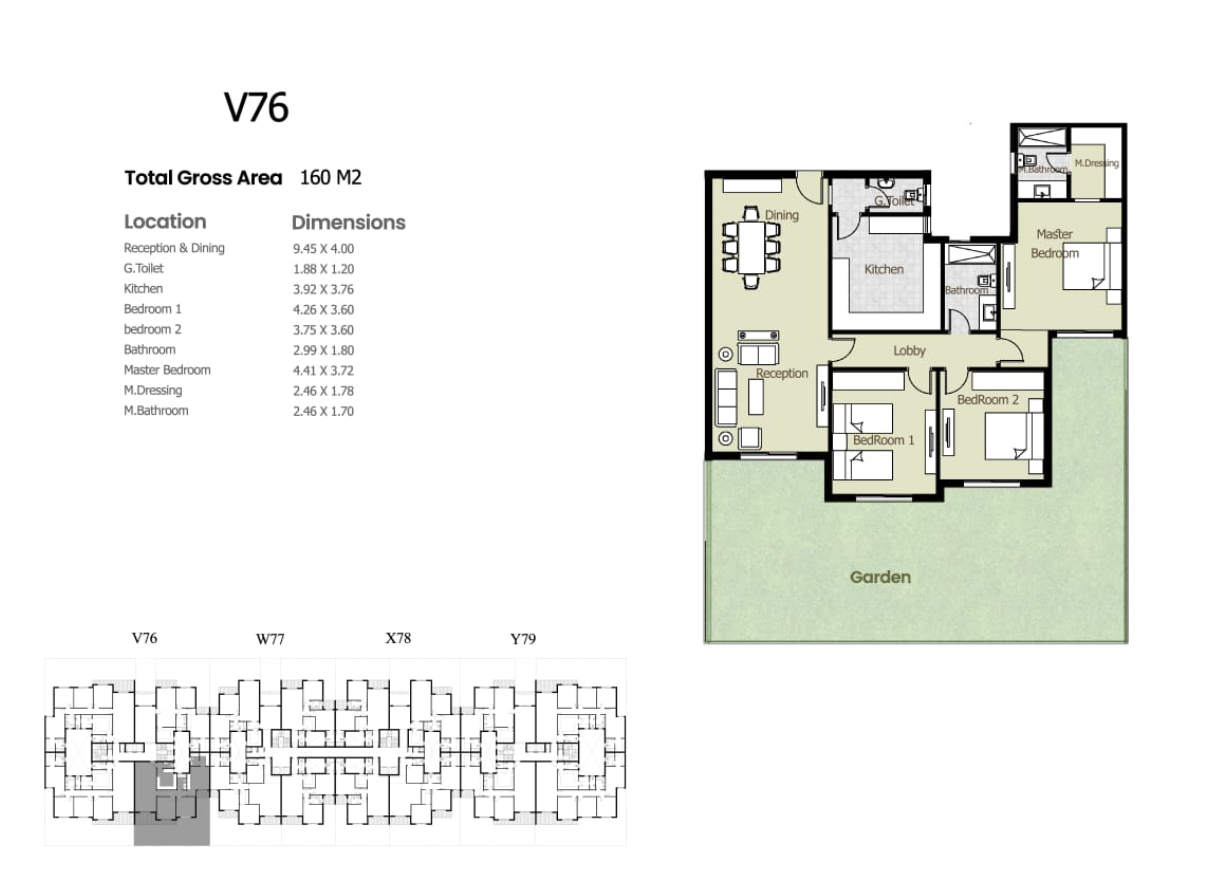 Floor plan for apartment at Azad Views