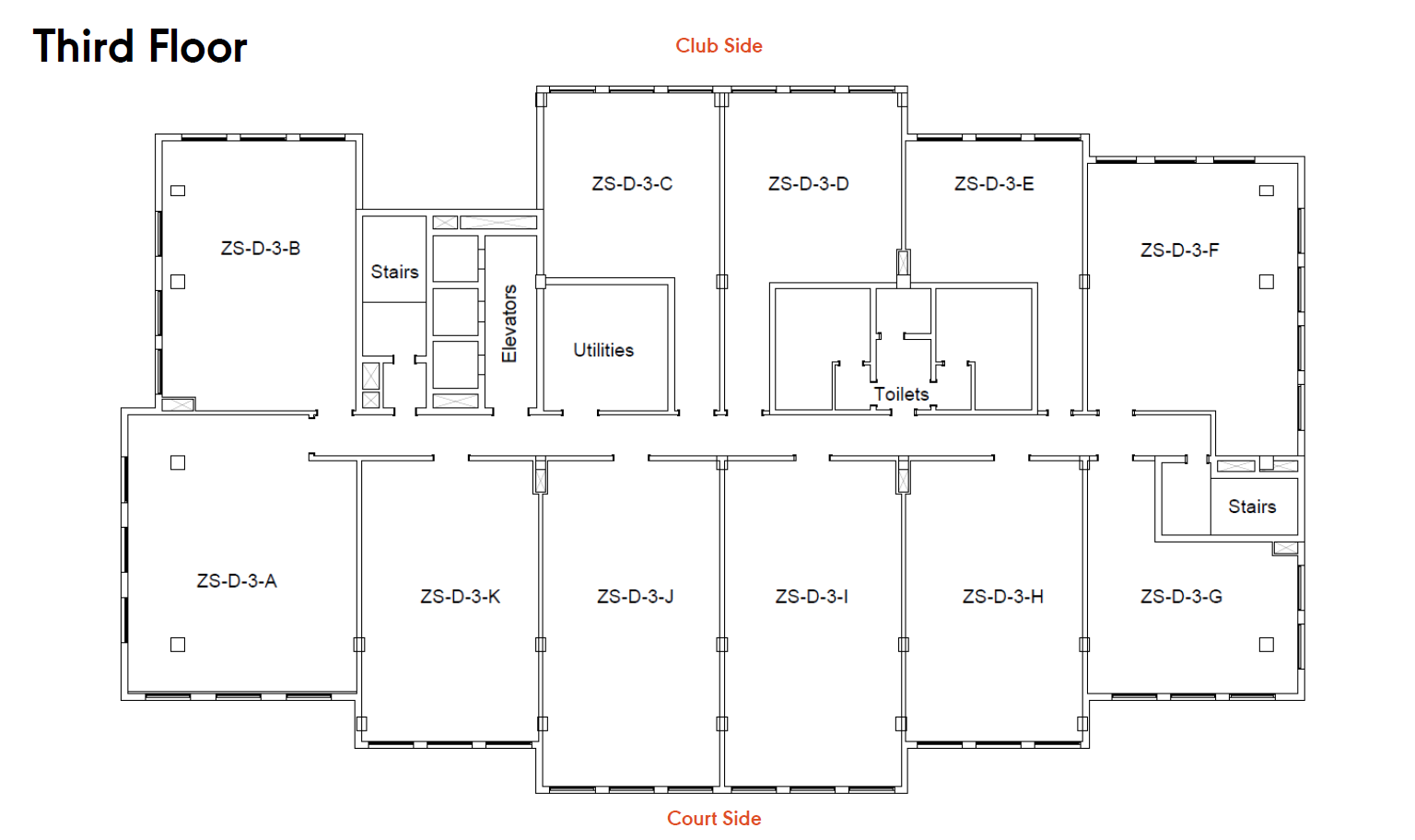 Floor plan for  at ZED East