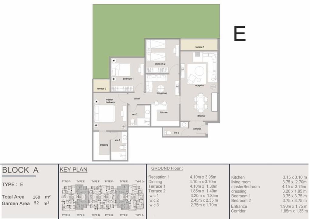 Floor plan for apartment at Ri8