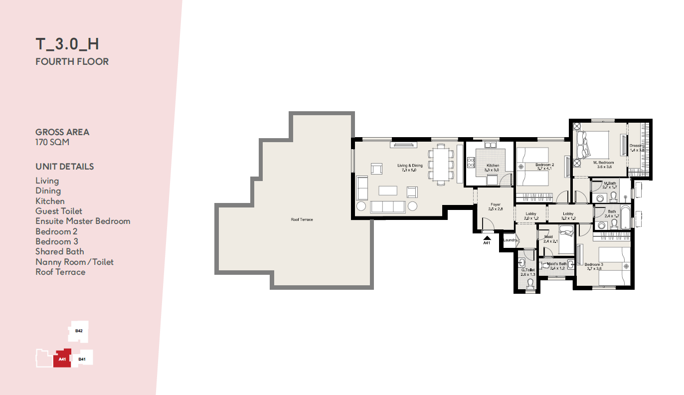 Floor plan for apartment at D Parks New Cairo