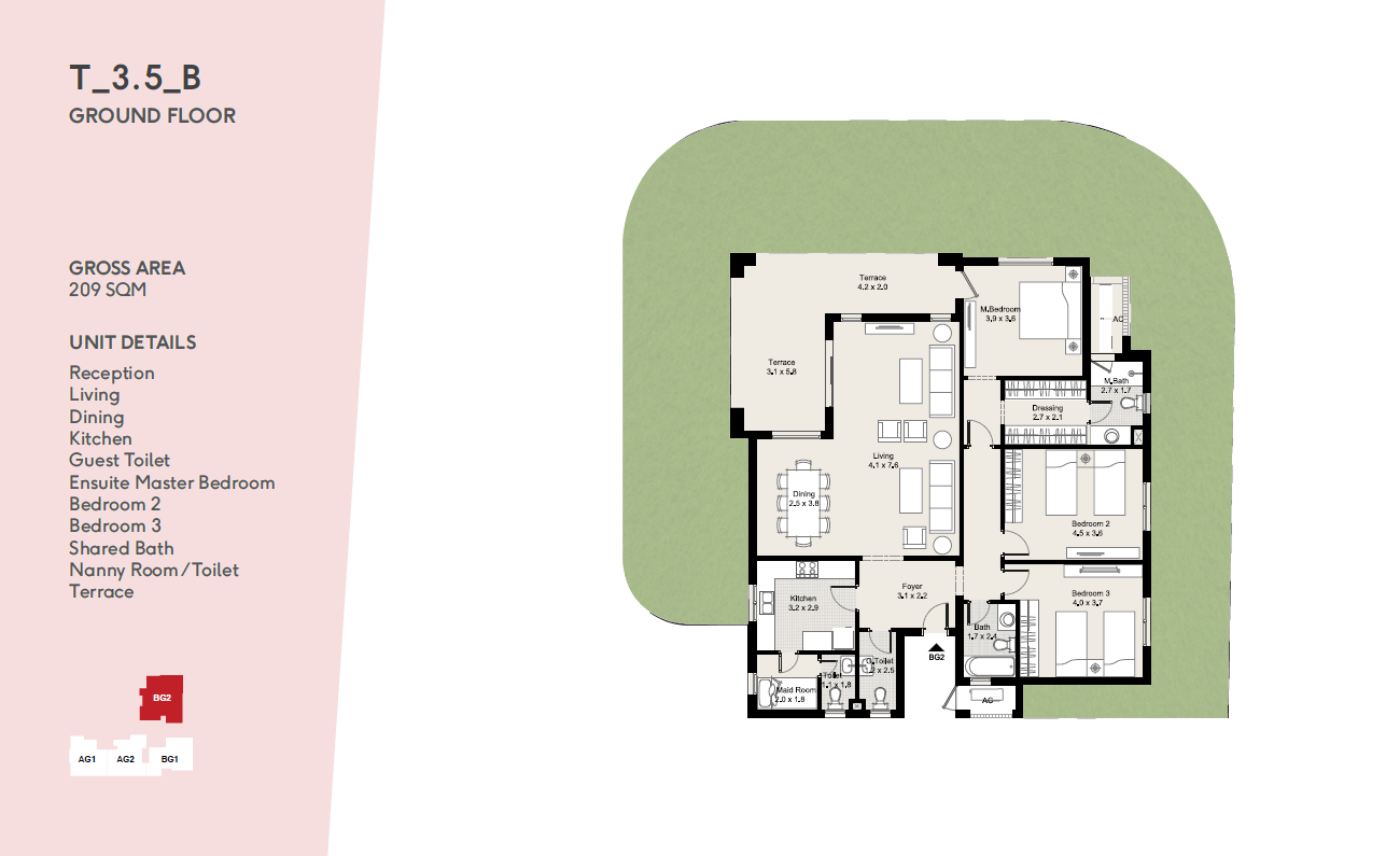 Floor plan for apartment at DISTRICT 5