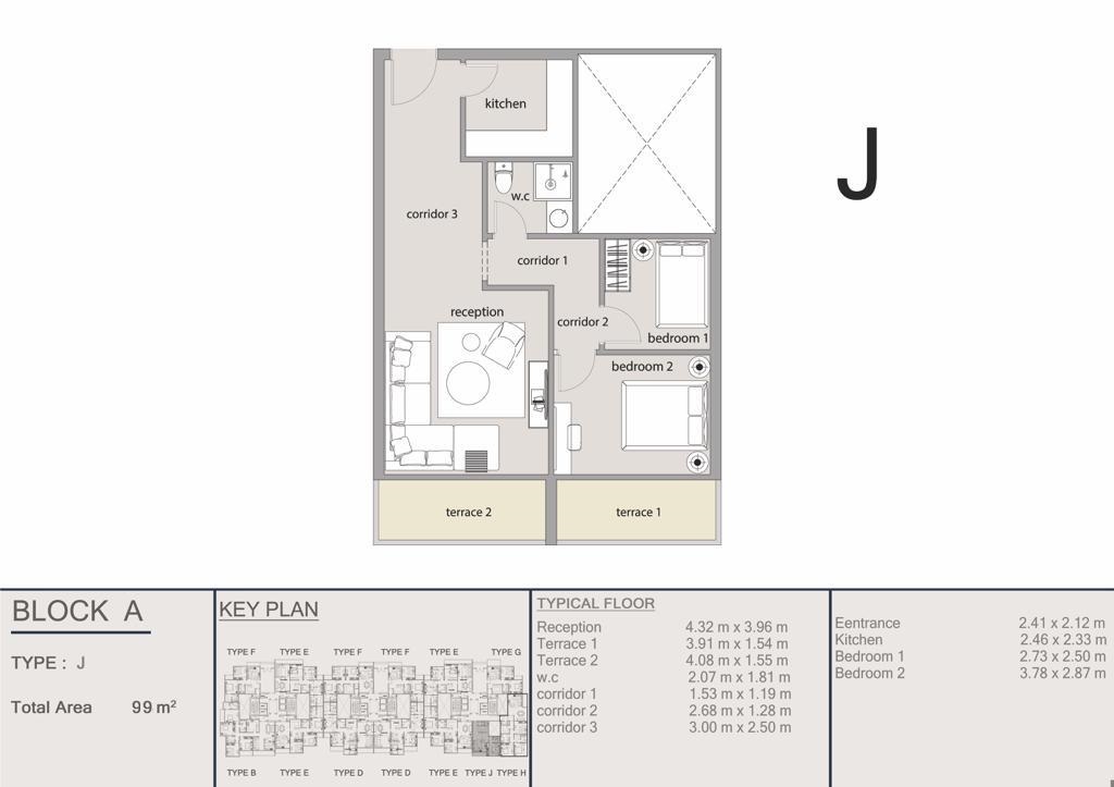 Floor plan for apartment at Ri8