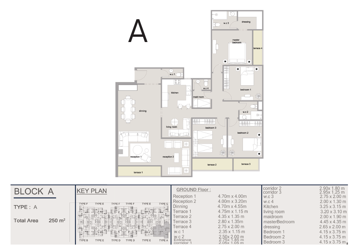 Floor plan for apartment at Ri8