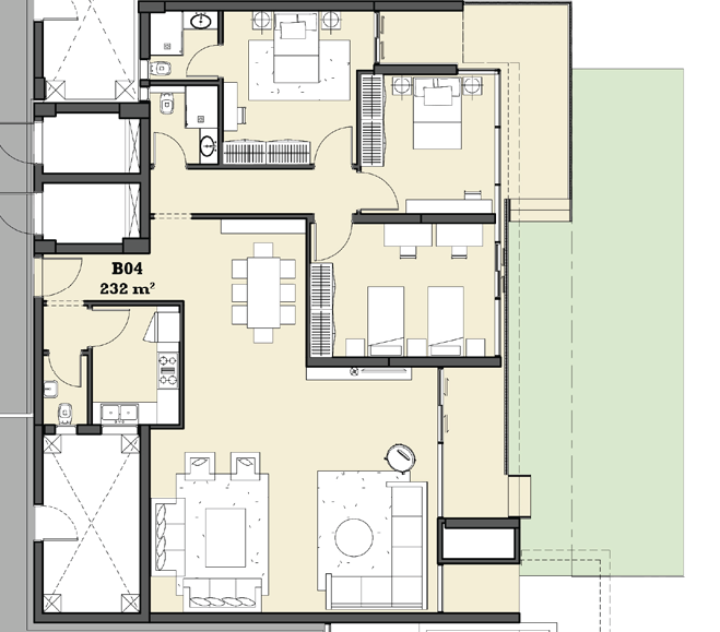 Floor plan for apartment at The View Waterway