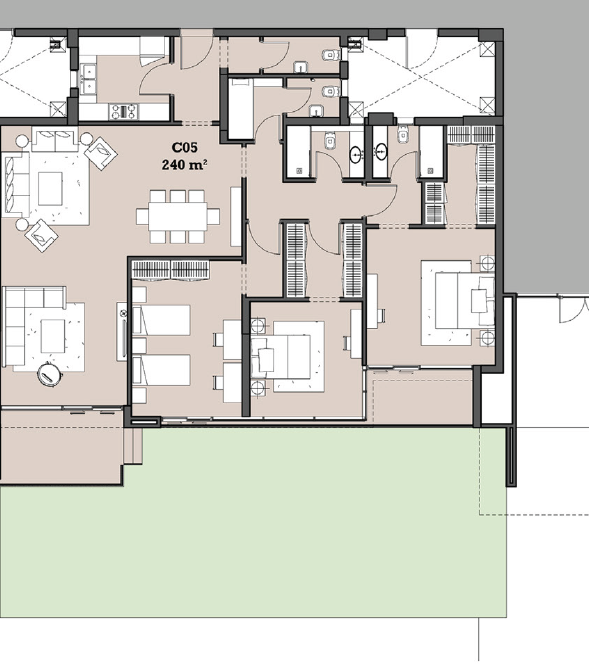 Floor plan for apartment at The View Waterway