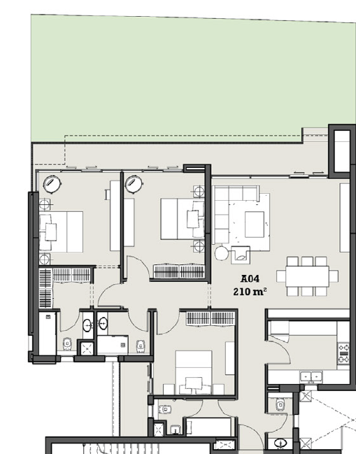 Floor plan for apartment at The View Waterway