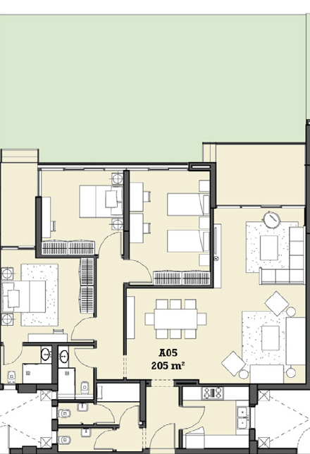 Floor plan for apartment at The View Waterway