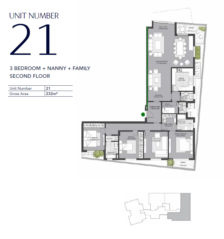 Floor plan for apartment at V Residences By Villette