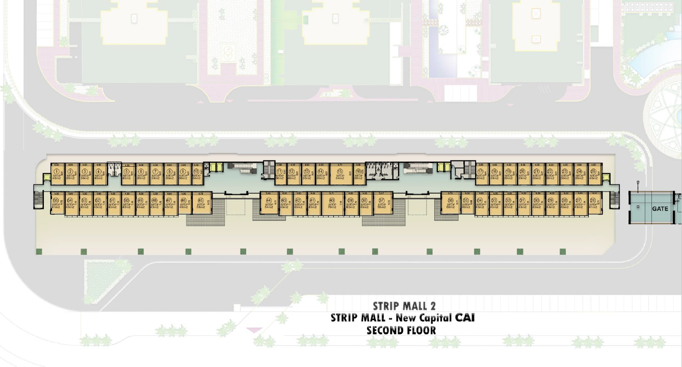 Floor plan for  at De Joya 3 strip mall