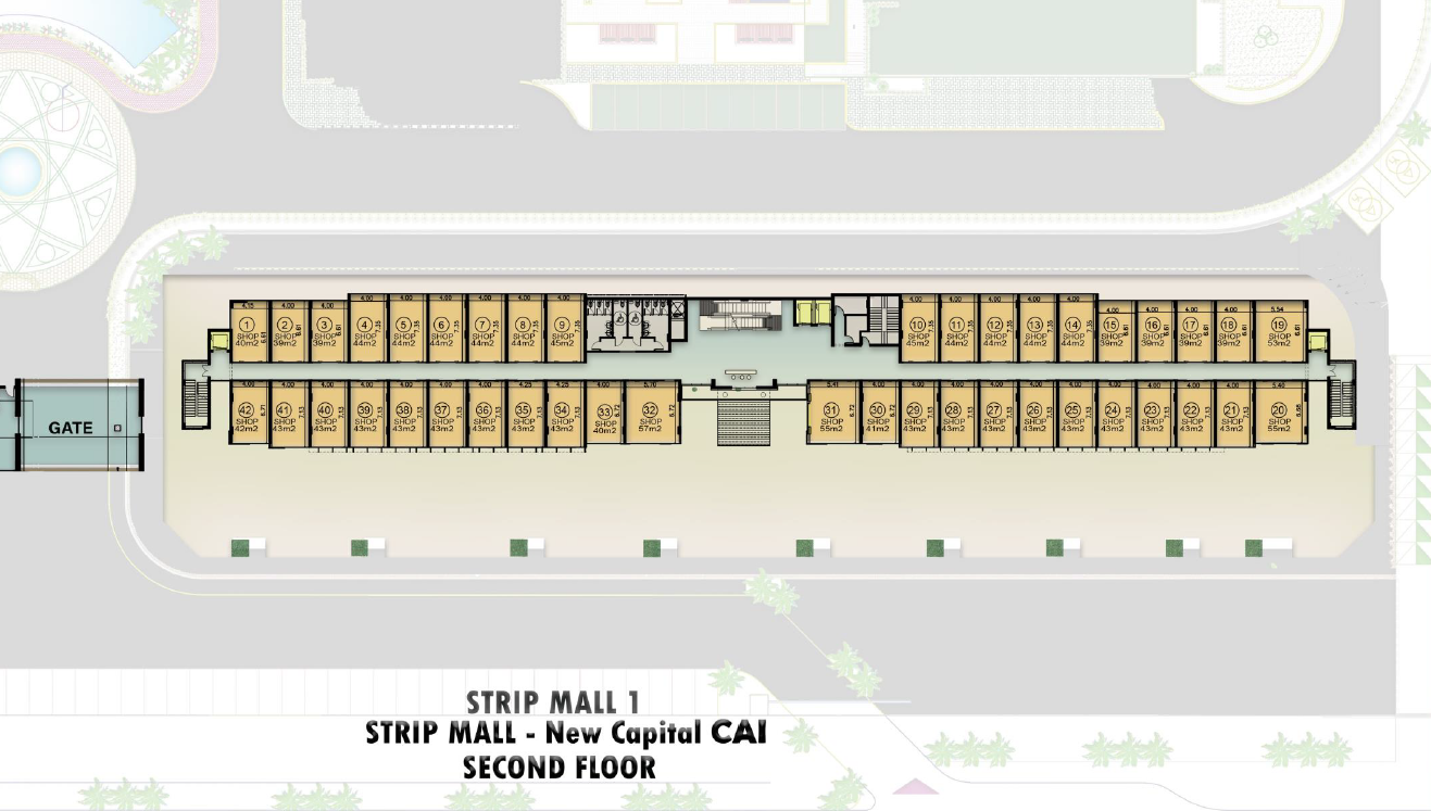 Floor plan for  at De Joya 3 strip mall