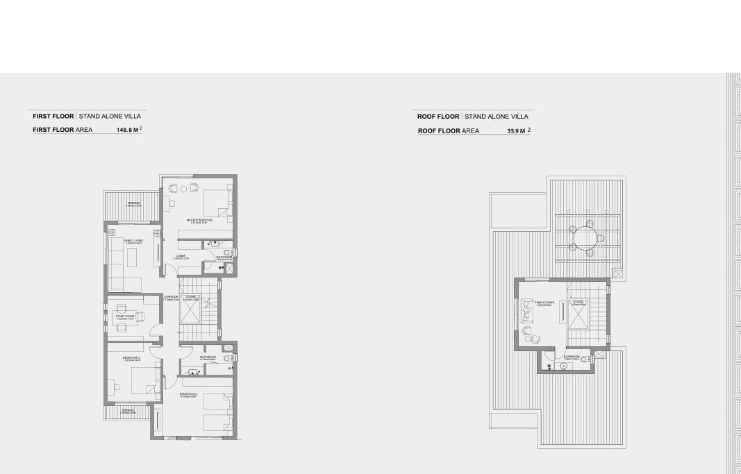 Floor plan for villa at Hyde Park