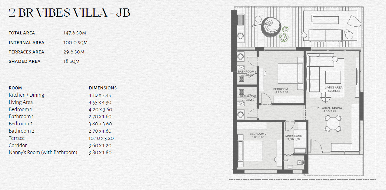 Floor plan for chalet at The Med
