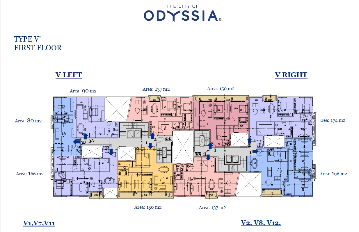 Floor plan for apartment at The City of Odyssia