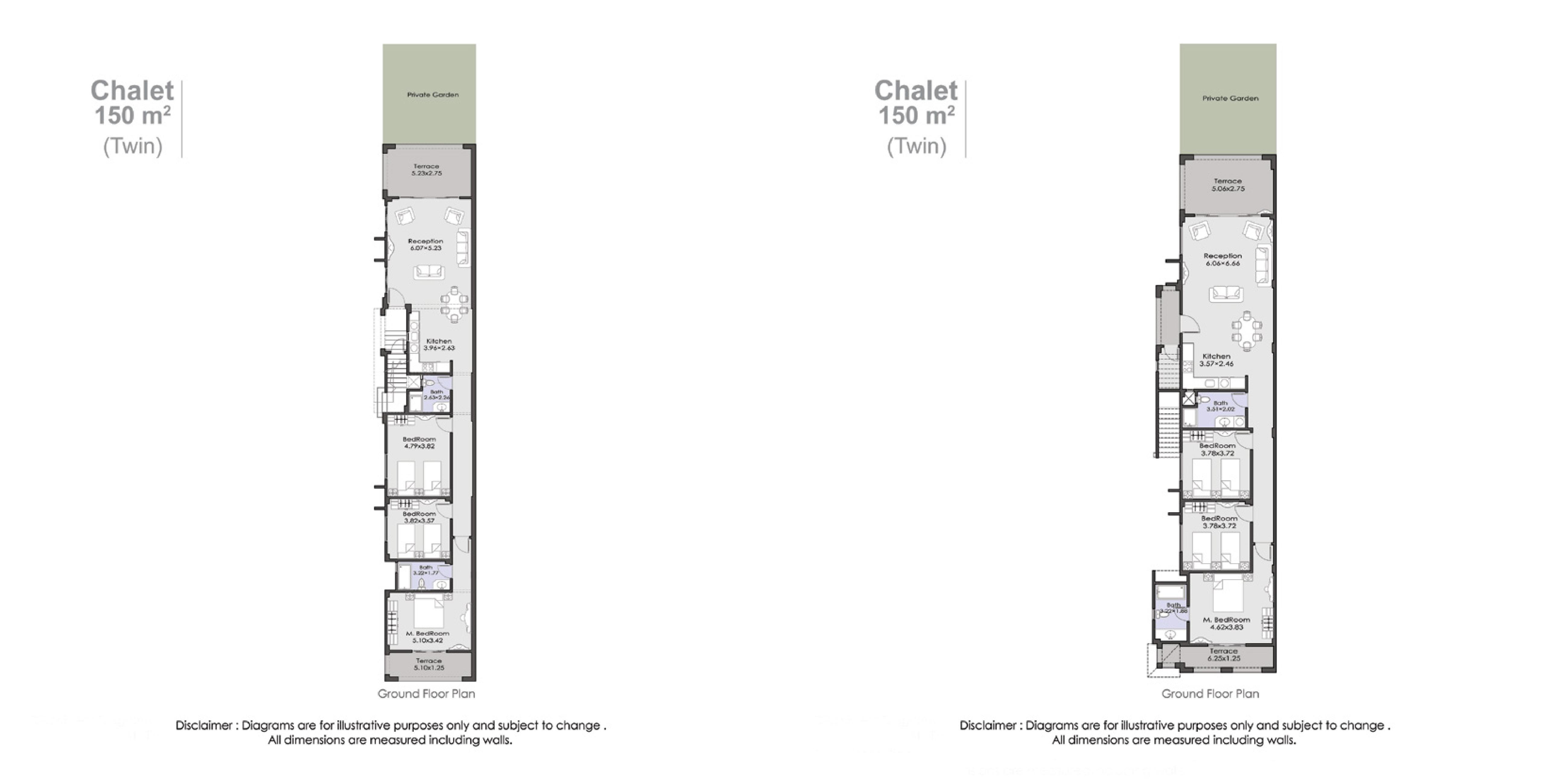 Floor plan for chalet at La Vista Bay