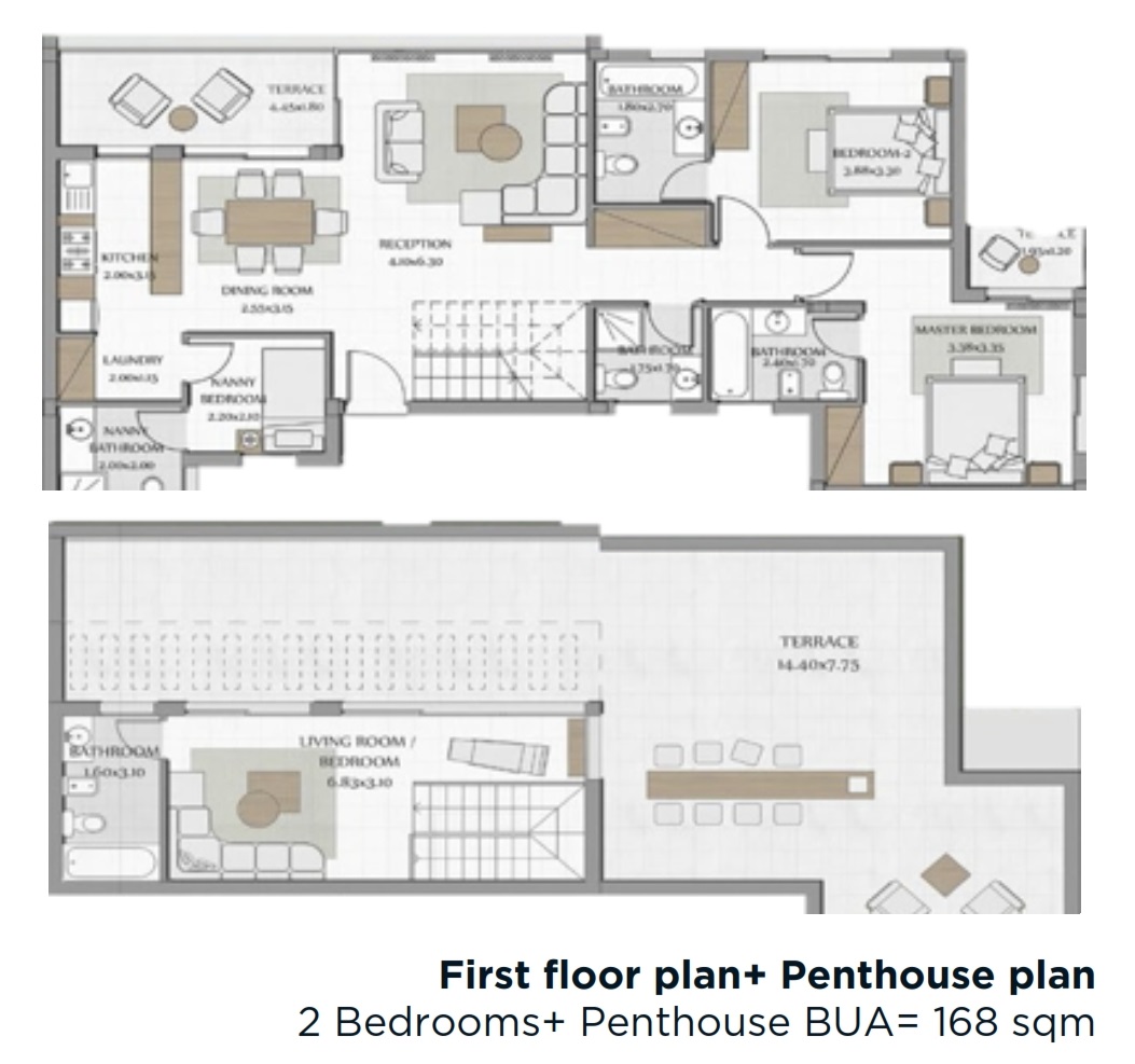 Floor plan for chalet at Bo Island