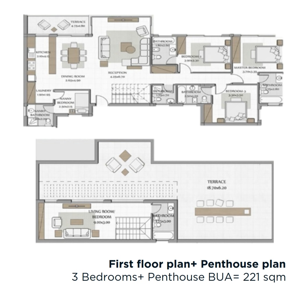 Floor plan for chalet at Bo Island