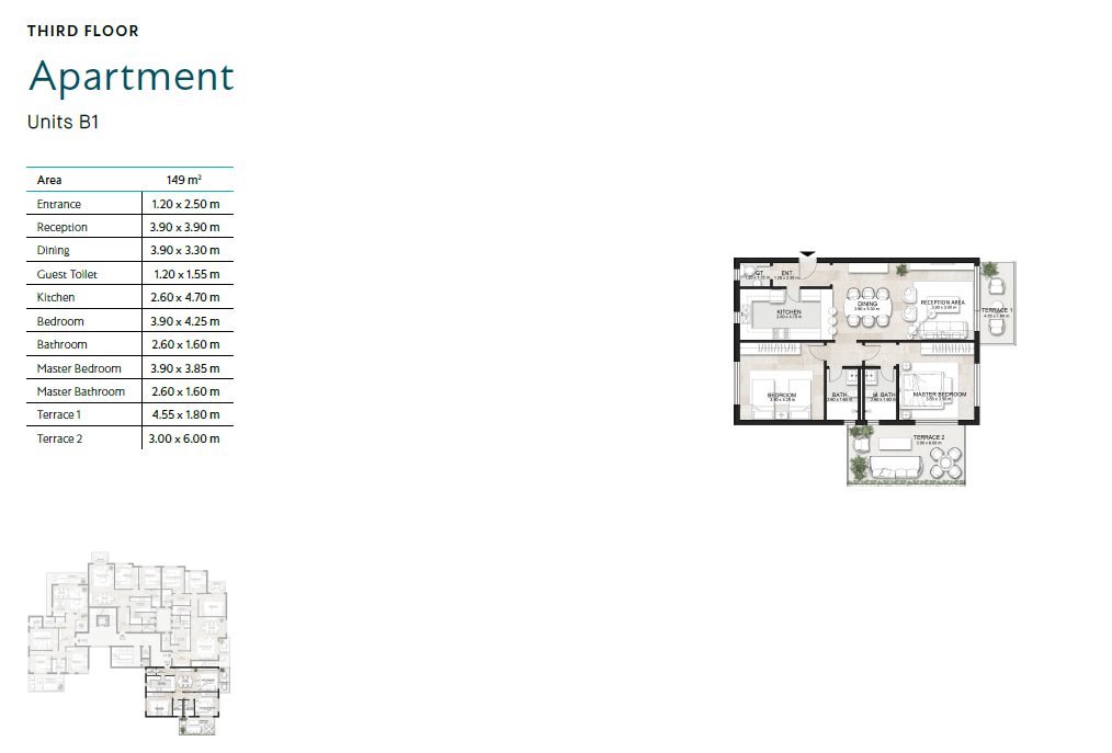 Floor plan for apartment at Garden Lakes