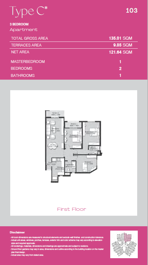 Floor plan for apartment at Ashgar City